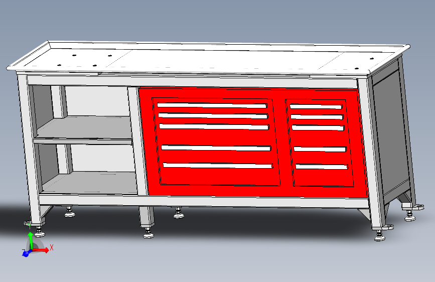 SW2015含特征工具桌