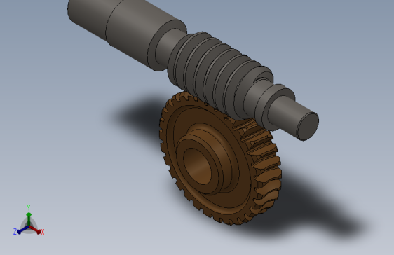 solidworks 蜗轮蜗杆副