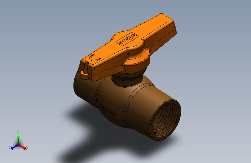 solidworks 塑料止通开关