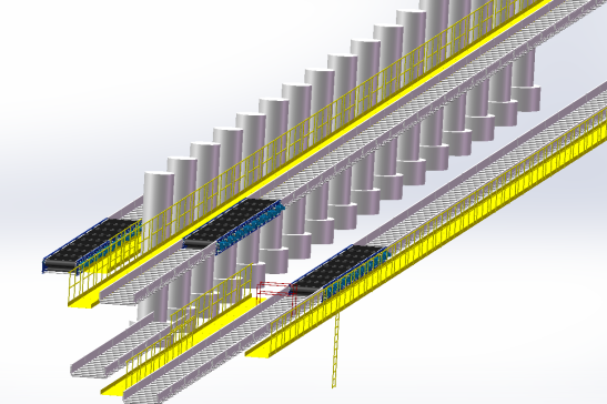 solidworks 皮带线组件、皮带机