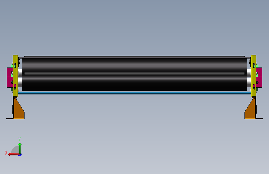 solidworks 皮带线一部分 背面视图