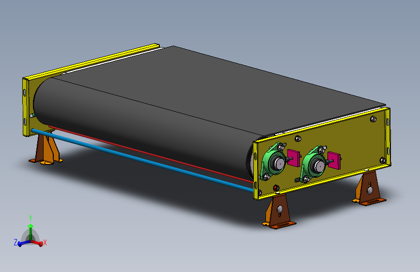 solidworks 皮带线一部分 主视图