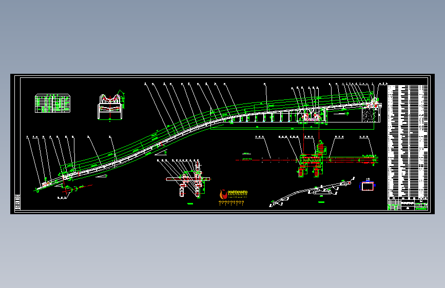 B1m_24.5度300t／h皮带输送机详图