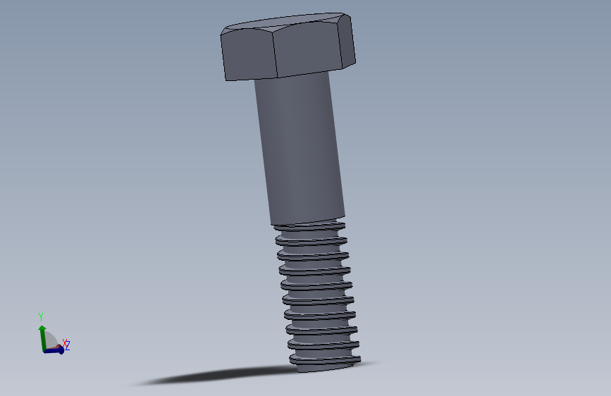 solidworks M10螺栓