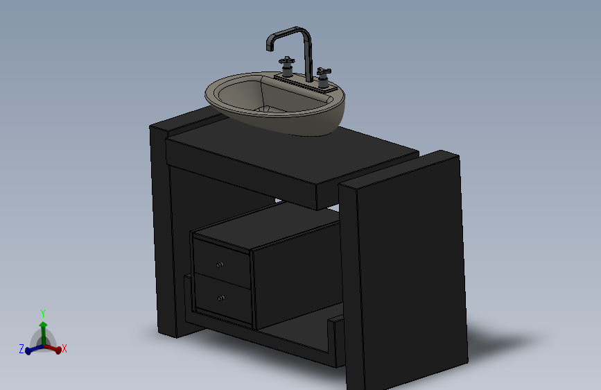 solidworks 浴室洗浴槽