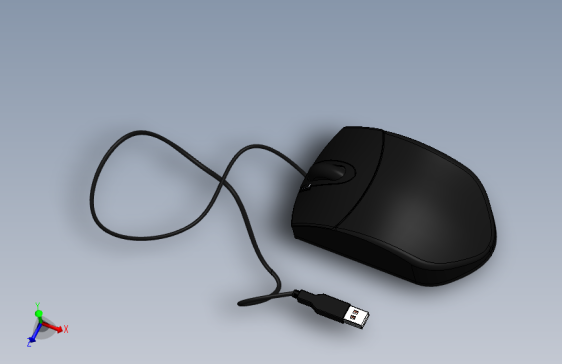 solidworks 有线鼠标