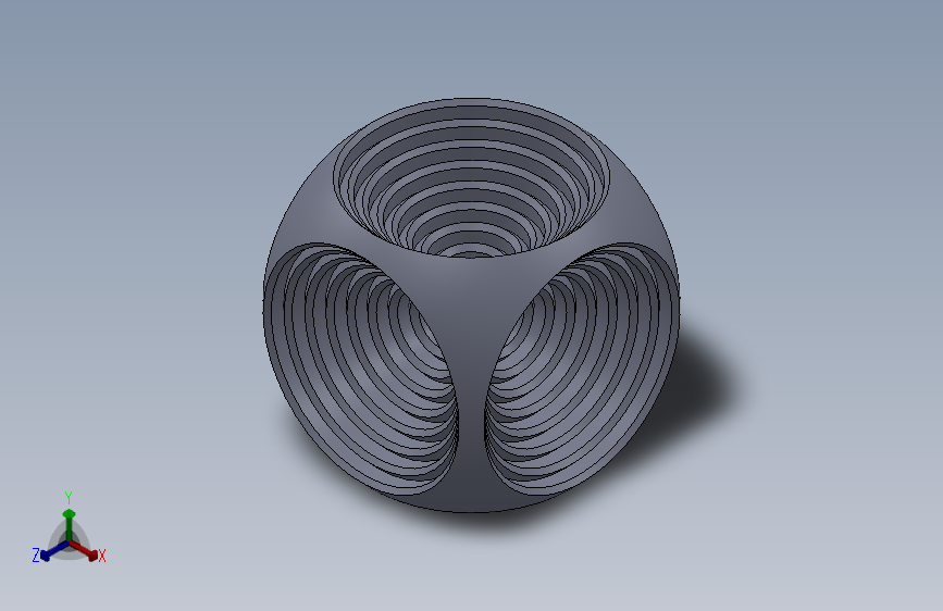 solidworks 嵌套的球体