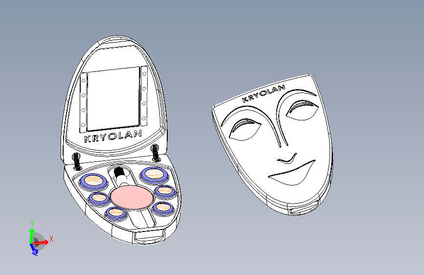 solidworks 化妆盒