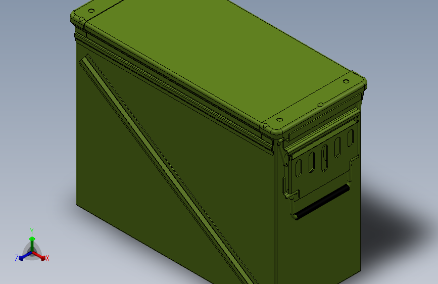 solidworks 大容量弹箱设计