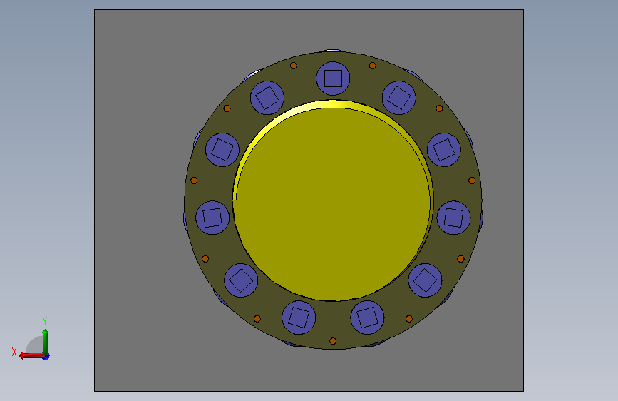 solidworks 超级蜗轮螺杆 背面视图