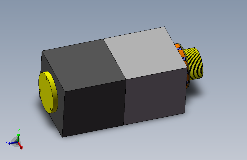 solidworks 超级蜗轮螺杆 主视图