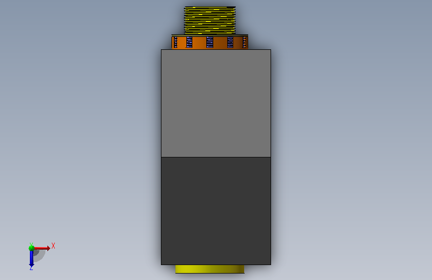 solidworks 超级蜗轮螺杆 俯视图