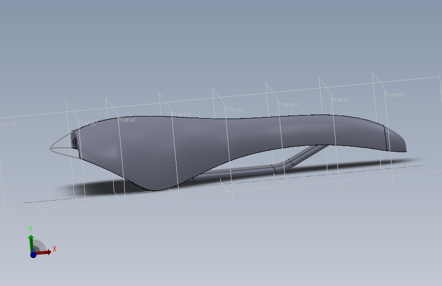 SolidWorks自行车座椅