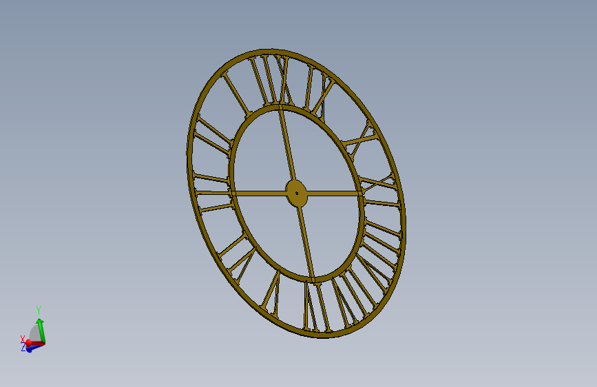 solidworks 复古时钟