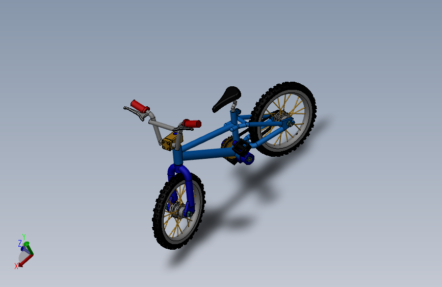 solidworks 自行车3D模型_SOLIDWORKS 2011_模型图纸下载 – 懒石网