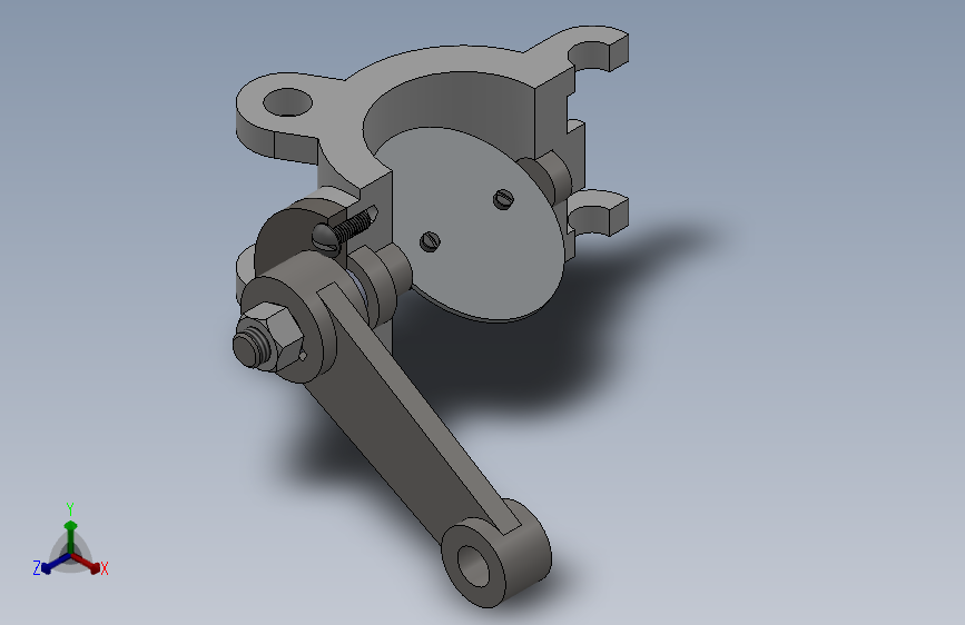 solidworks 节气门体图纸