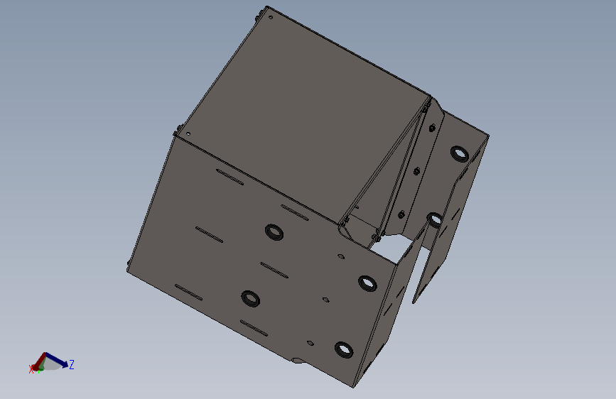 solidworks 服务器机架的壁架