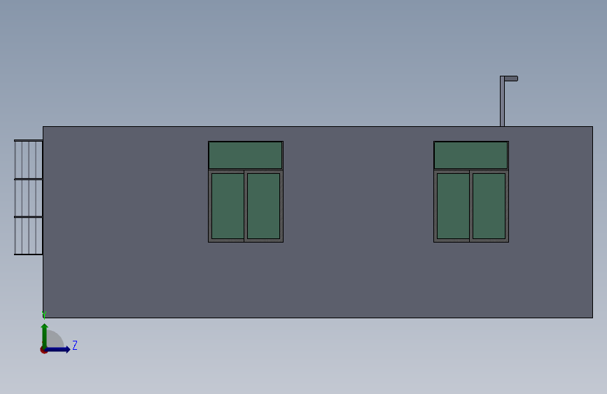 我家的3D模型 左侧视图