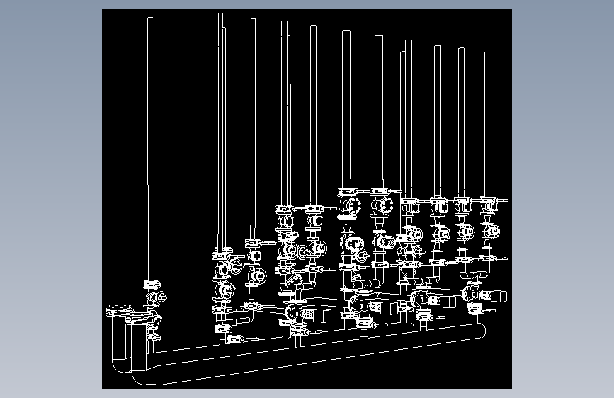AUTOCAD 控制站的管道