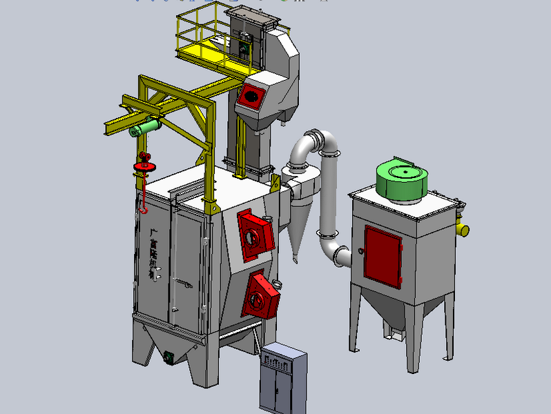 Q376吊钩式抛丸机