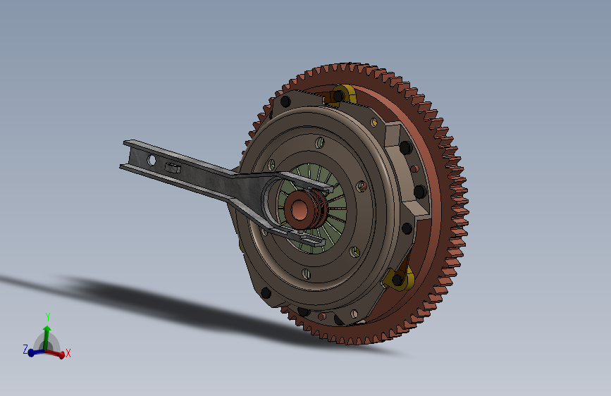 汽车离合器控制系统装配图