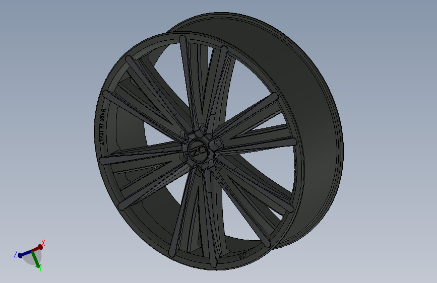 solidworks 赛车轮毂设计