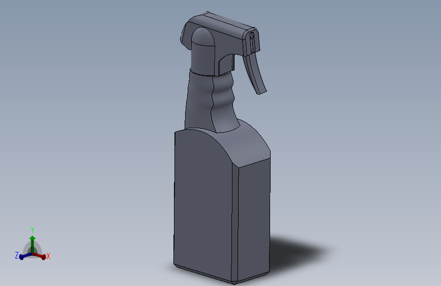 solidworks 汽车玻璃清洁剂外观设计