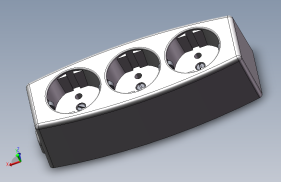 solidworks 电源插头装配图