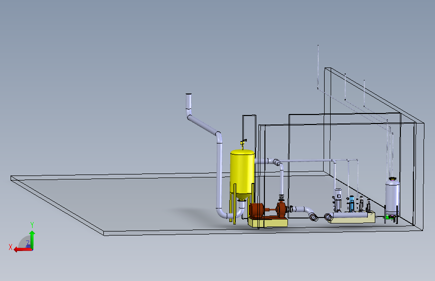 solidworks 水表校验装置的泵系统