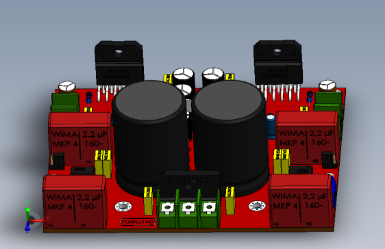 solidworks 2xlm3886放大器板