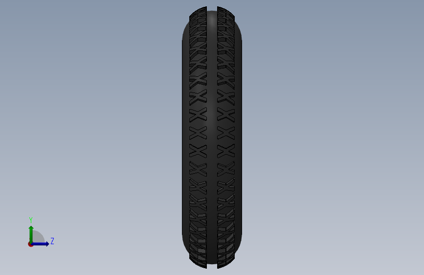 solidworks 轮胎设计 左侧视图