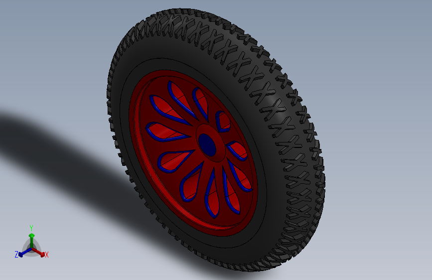 solidworks 轮胎设计 主视图