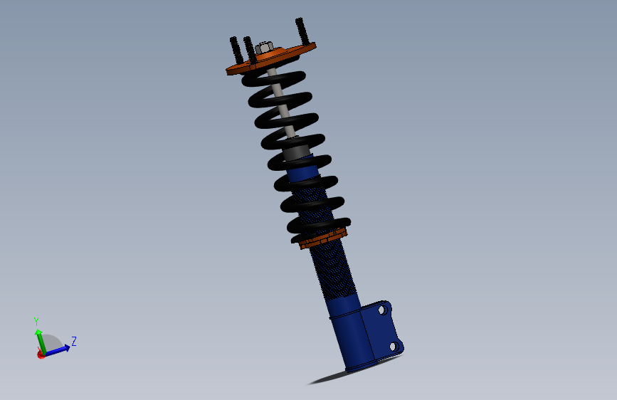 solidworks 绞牙避震系统