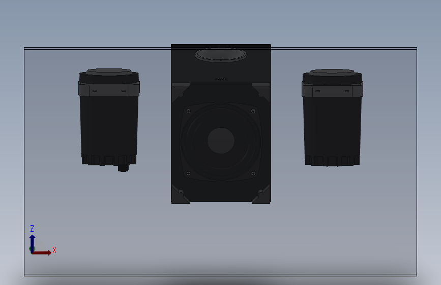 solidworks 奥特蓝星bxr1221音响
