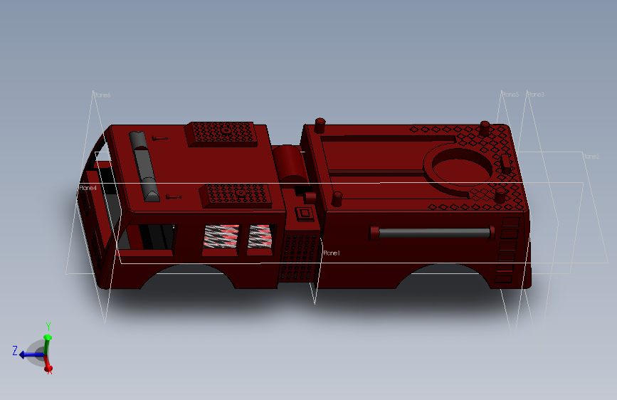 solidworks 消防车