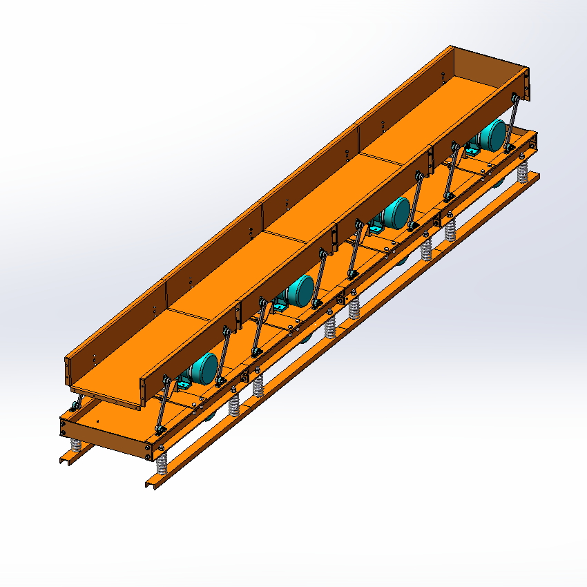 一套激振式振动输送机设计