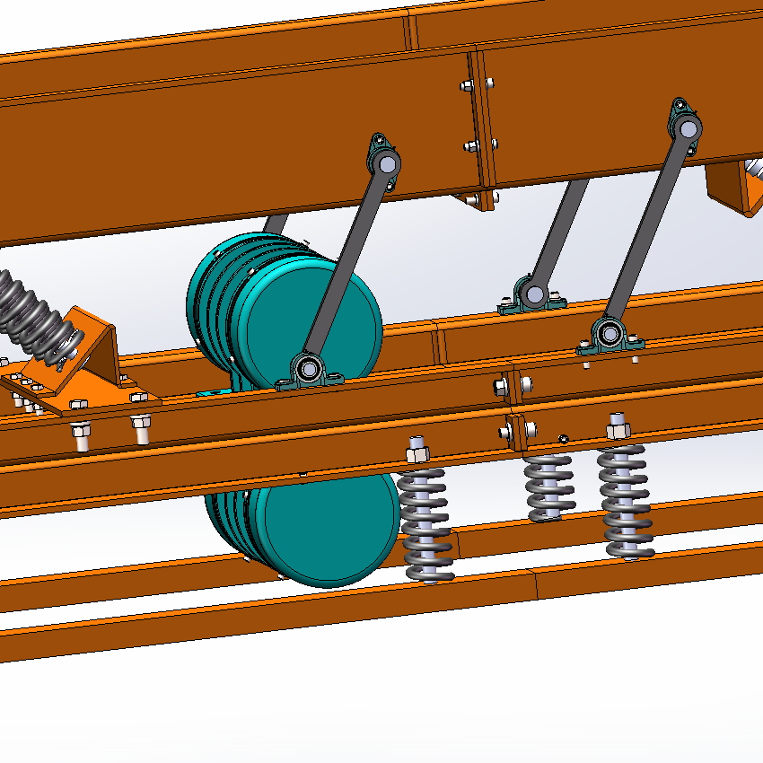 一套激振式振动输送机设计