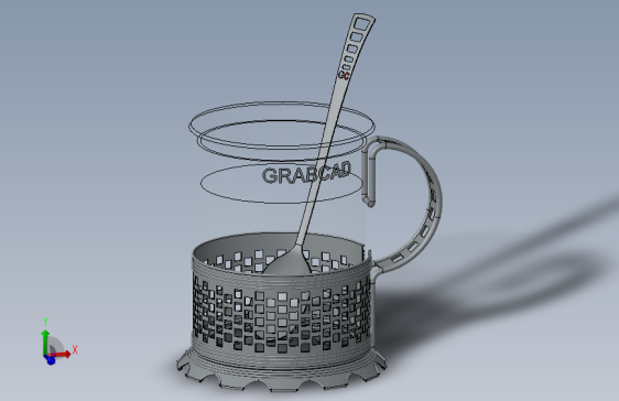 solidworks 创意茶杯设计图