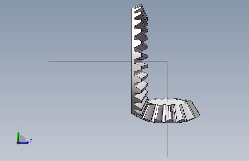 锥齿轮运动仿真制作视频加相关文件 左侧视图