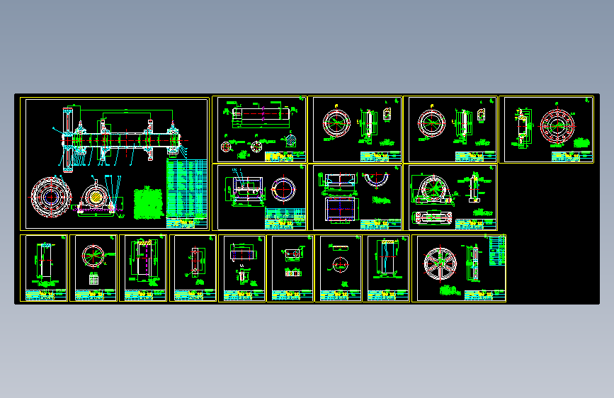 BWJ1500×13014mm　板式　给料机CAD　全套图