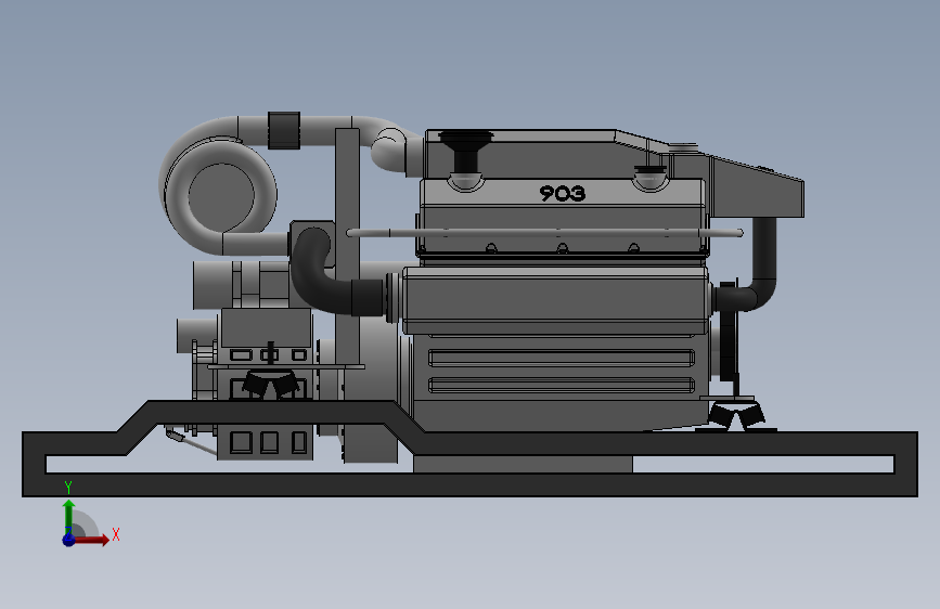 solidworks VTA-903T柴油机