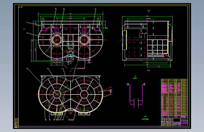 混凝土搅拌机全套图纸