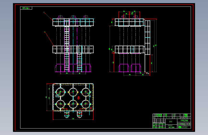高压容器泵间全套图纸