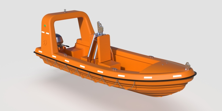 Rescue boat救援船救援艇造型3D数模图纸 RHINO设计 附STP(1)