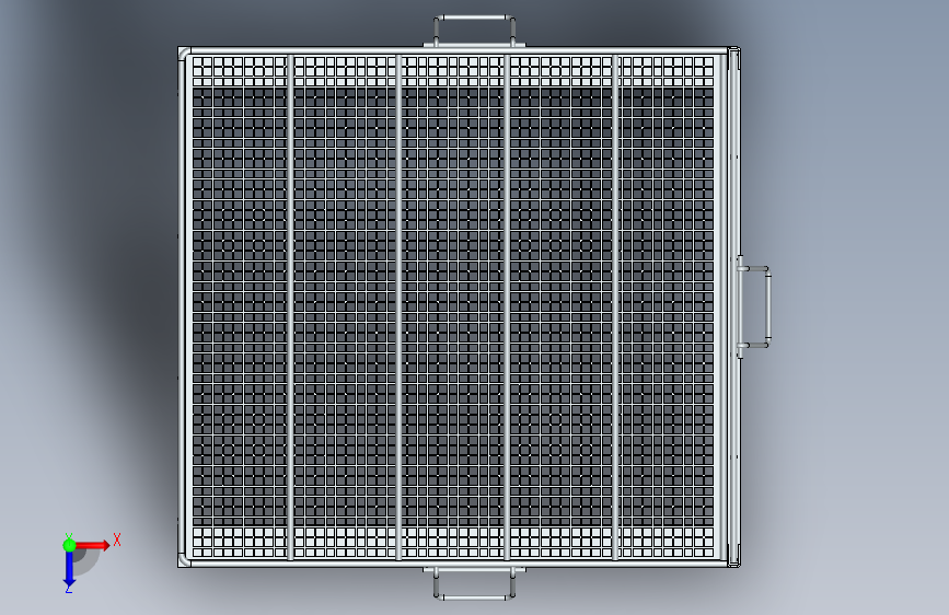 SOLIDWORKS 洗涤篮 俯视图