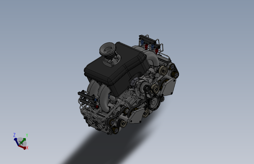 Solidworks2012画的S发动机