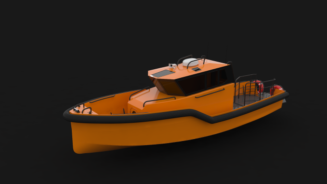 简易救援艇草图3D建模 RHINO设计(1)
