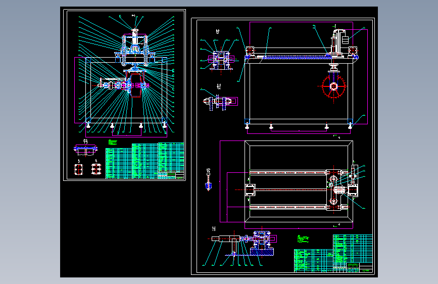 月球车车轮测试台CAD图
