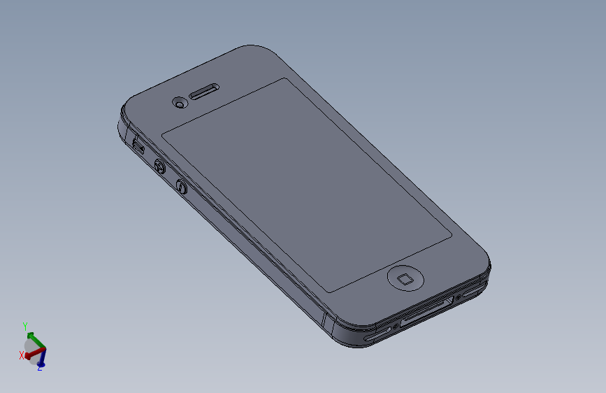solidworks Iphone4s 手机3D模型