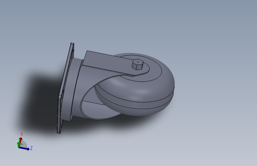 万向脚轮设计图纸
